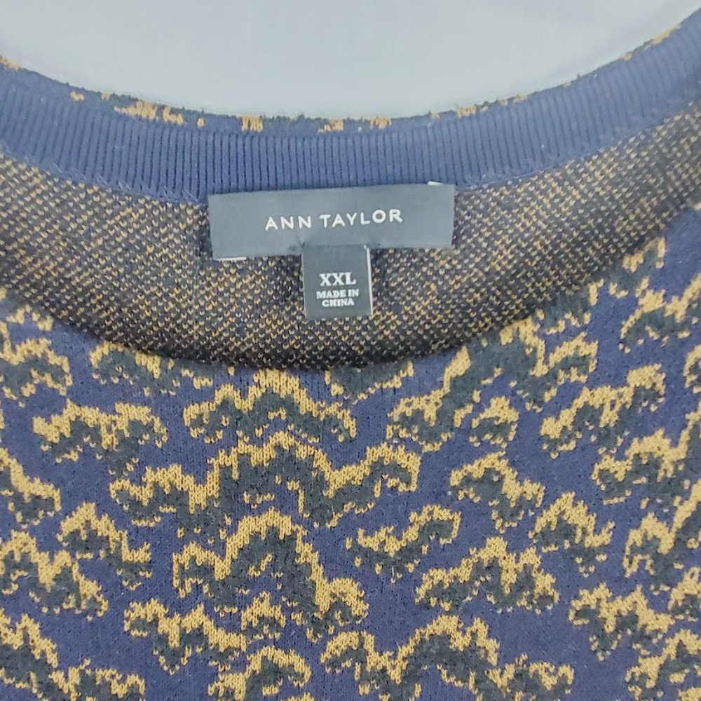 Ann Taylor A Line Sweater Dress Size XXL Short Sleeve Fall Winter - Picture 2 of 4